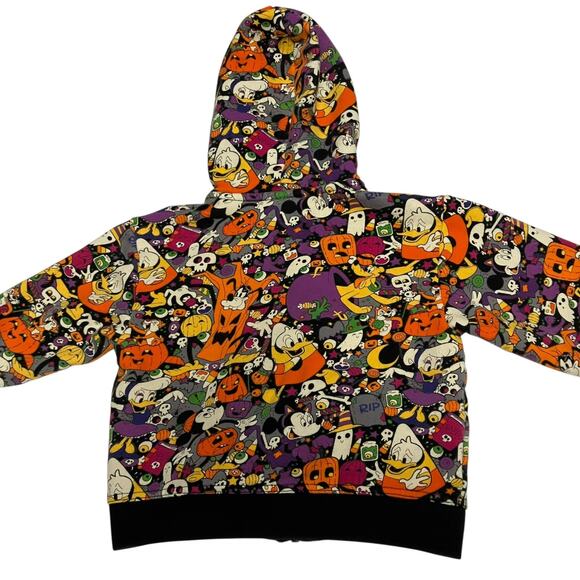 Disney Parks 2022 Youth Halloween Mickey and Friends Full Zip Hoodie Size XS - Picture 7 of 11